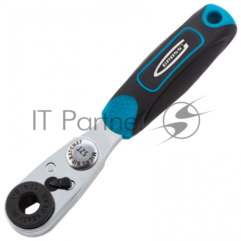 Набор бит GROSS 11365 1-4 магнитный адаптер, сталь S2