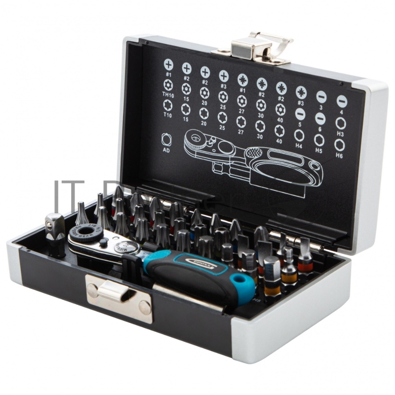 Набор бит GROSS 11365 1-4 магнитный адаптер, сталь S2