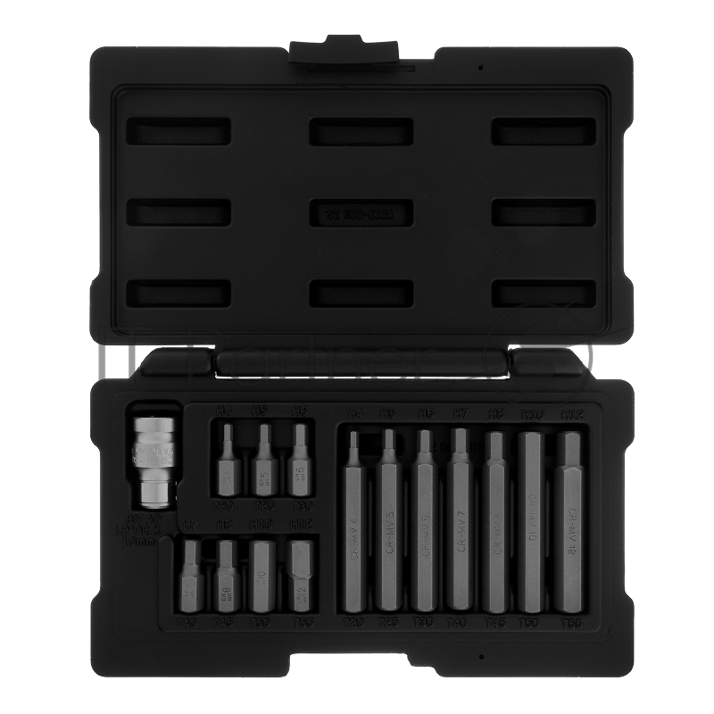 Набор бит STELS 11313 hex хвостовик-шестигранник 1/2 crv 10мм 15предм.