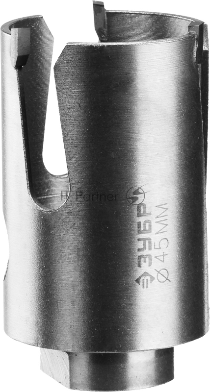 Коронка твердосплавная ЗУБР 29514-45 ПРОФИ ПРОУНИВЕРСАЛ бетон кирпич керам d45мм