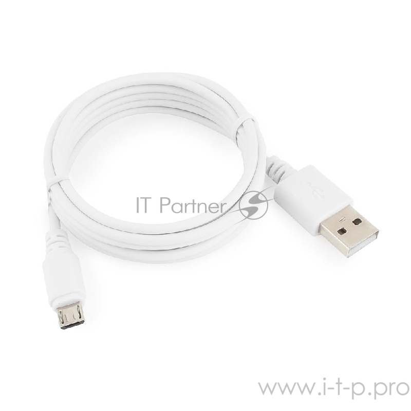 Кабель Cablexpert Кабель USB 2.0 Pro AM/microBM 5P, 1.8м, белый, пакет (CC-mUSB2-AMBM-6W)