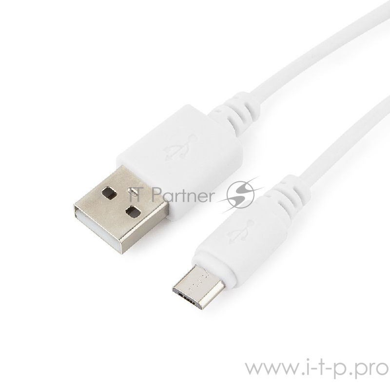 Кабель Cablexpert Кабель USB 2.0 Pro AM/microBM 5P, 1.8м, белый, пакет (CC-mUSB2-AMBM-6W)