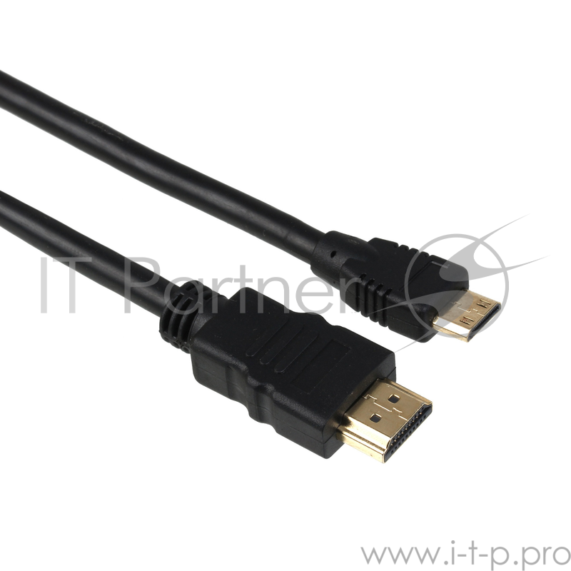 Кабель Exegate EX257911RUS Кабель HDMI to miniHDMI (19M -19M) 1.8м Exegate, ver1.4, позолоченные контакты