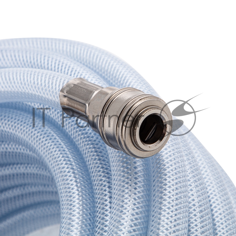 Шланг STELS 57025 пневматический пвх 10x16мм 18бар армированный прозрачный быстросъемное соединени