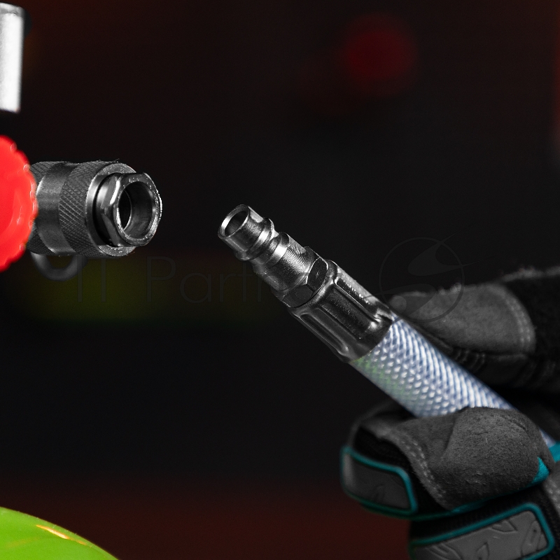 Шланг STELS 57025 пневматический пвх 10x16мм 18бар армированный прозрачный быстросъемное соединени