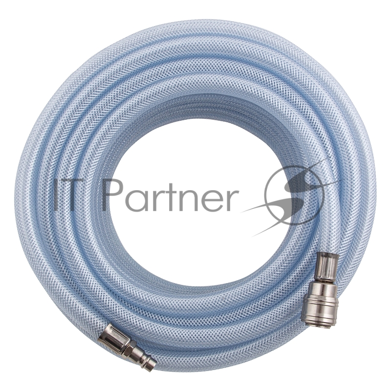 Шланг STELS 57025 пневматический пвх 10x16мм 18бар армированный прозрачный быстросъемное соединени