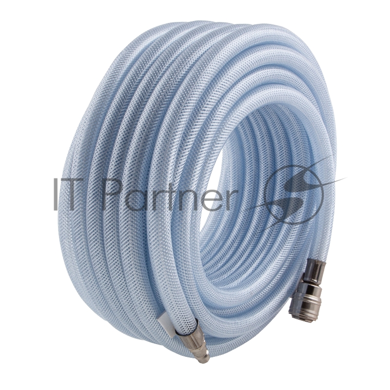 Шланг STELS 57025 пневматический пвх 10x16мм 18бар армированный прозрачный быстросъемное соединени