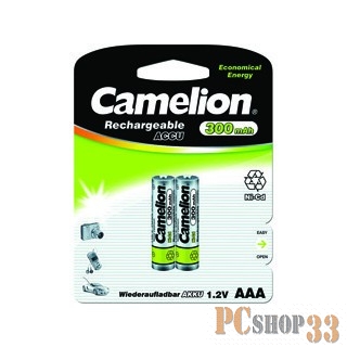 Аккумулятор Camelion AAA- 300mAh Ni-Cd BL-2 аккум-р,1.2В 3144