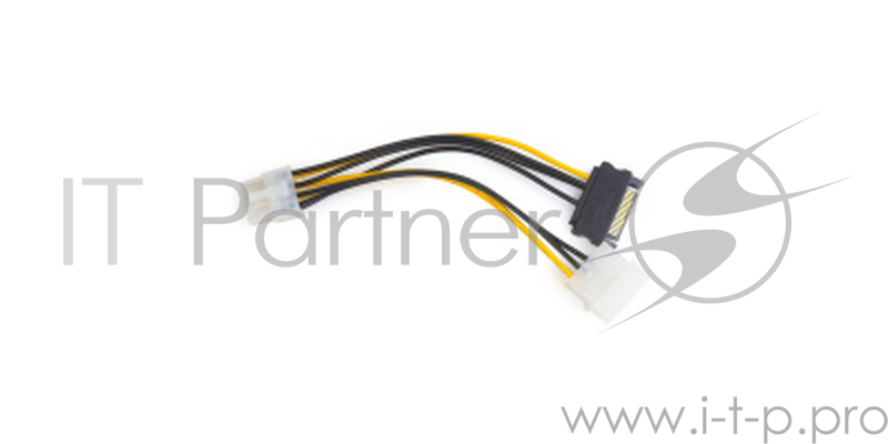 Кабель Cablexpert Разветвитель питания Molex+SATA-PCI-Express 8pin, для подключения в/к PCI-Е (8pin) к б/п ATX (CC-PSU-82)