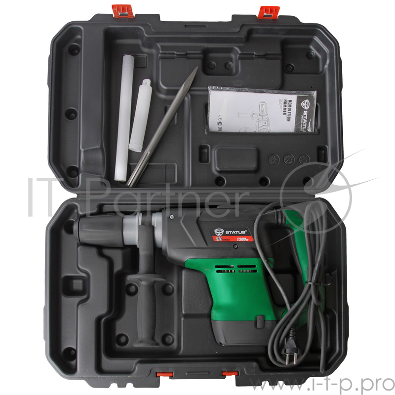 Отбойный молоток STATUS MH1200 1200Вт 3500 уд/мин энергия удара 12 Дж + кейс