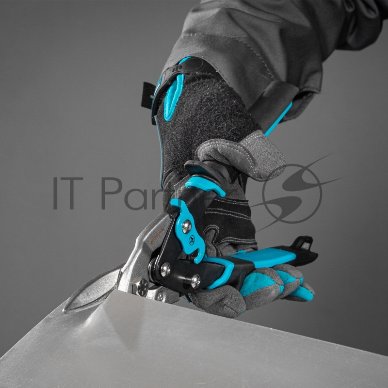 Ножницы по металлу GROSS 78325 250мм прямой резсталь-CrMo двухкомп.рукоятки