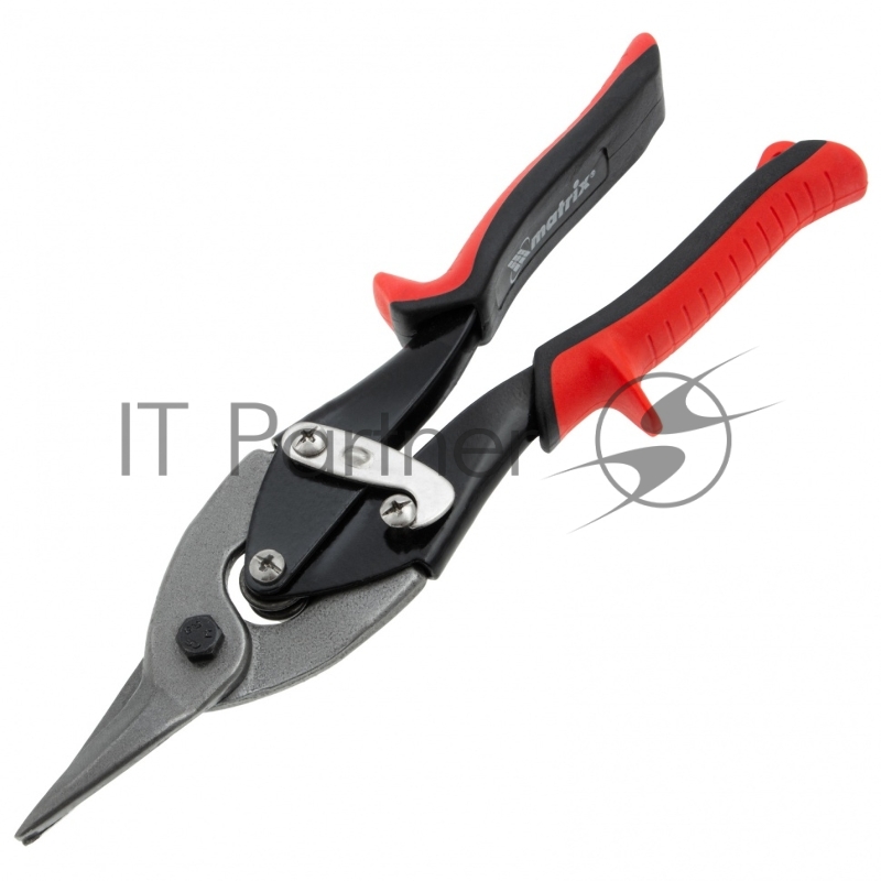 Ножницы по металлу MATRIX 78330 250мм пряморежущие обрезиненные рукоятки