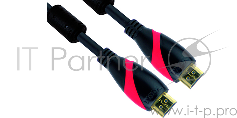 Кабель VCOM CG525DR-5M Кабель HDMI 19M/M ver 2.0, 2 фильтра, 5m VCOM CG525D-5M