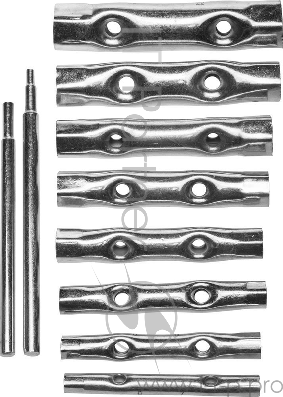 Ручной инструмент Набор Ключи STAYER (2719-H10) трубчатые 6 - 22 мм, 10 предметов