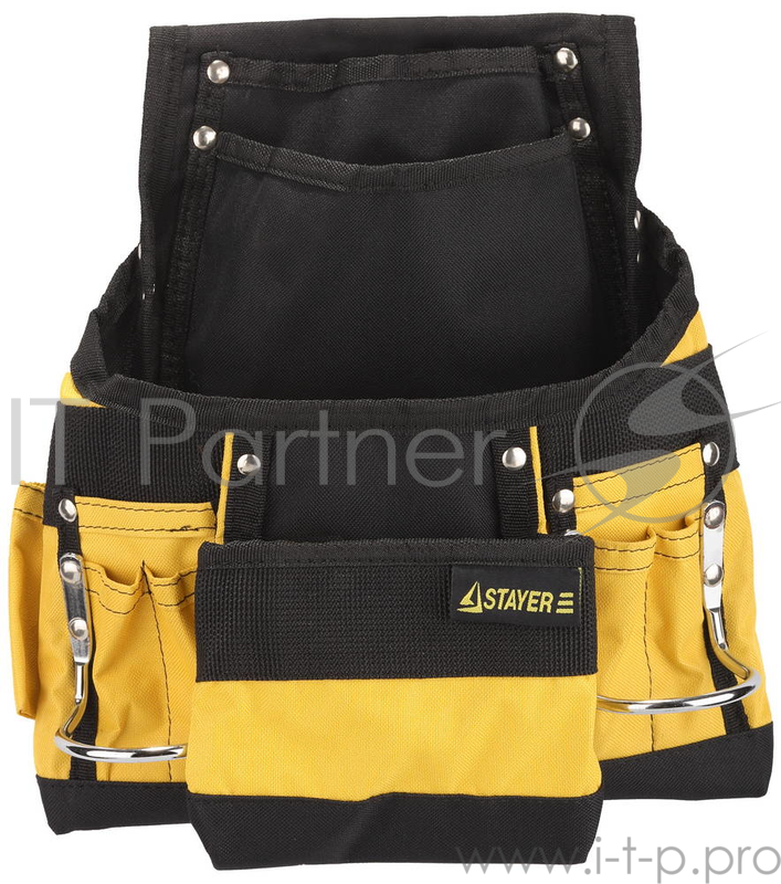 Ручной инструмент Сумка поясная STAYER для инструментов, нейлоновая, 10 карманов 38605