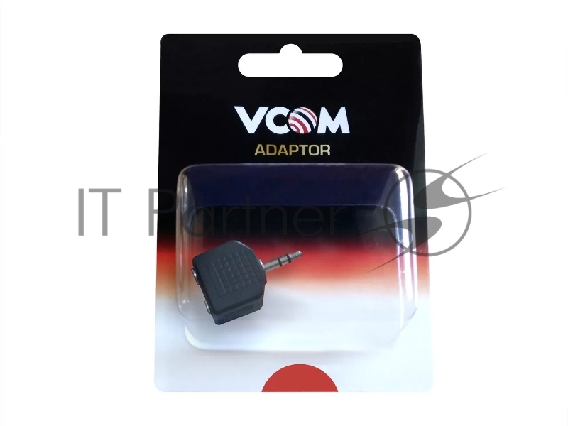 Кабель VCOM VAD7847 Переходник разветвитель аудио 3.5 Jack (M) - 2x3.5 Jack (F), стерео