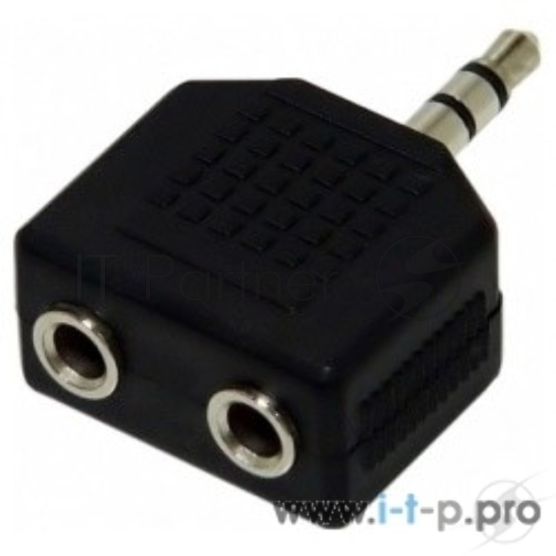 Кабель VCOM VAD7847 Переходник разветвитель аудио 3.5 Jack (M) - 2x3.5 Jack (F), стерео