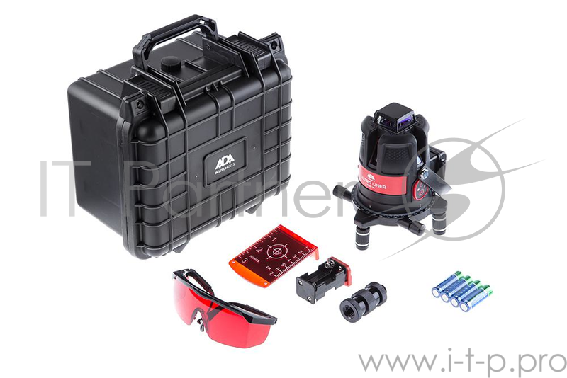 Уровень ADA ULTRALINER 360 4V дальность20(70)м точность0.3мм/м кейс