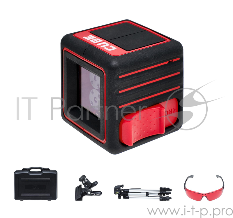 Нивелир лазерный ADA Cube Ultimate Edition линия ±0.2 мм/м + КЕЙС + ОЧКИ + ШТАТИВ + УНИВЕРС. КРЕПЛ.
