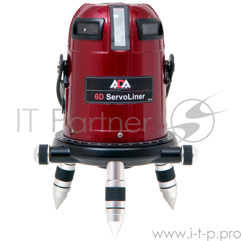 Нивелир лазерный ADA 6D Servoliner 5 лазерных крестов/линия ±1 мм/10 м дальность 10м + КЕЙС + ОЧКИ