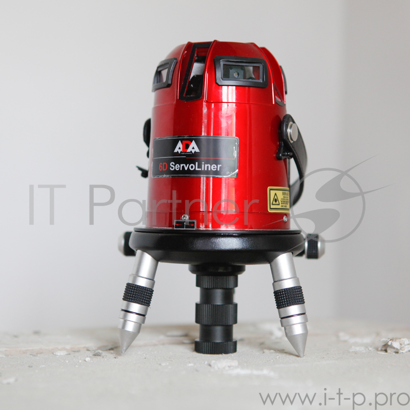 Нивелир лазерный ADA 6D Servoliner 5 лазерных крестов/линия ±1 мм/10 м дальность 10м + КЕЙС + ОЧКИ