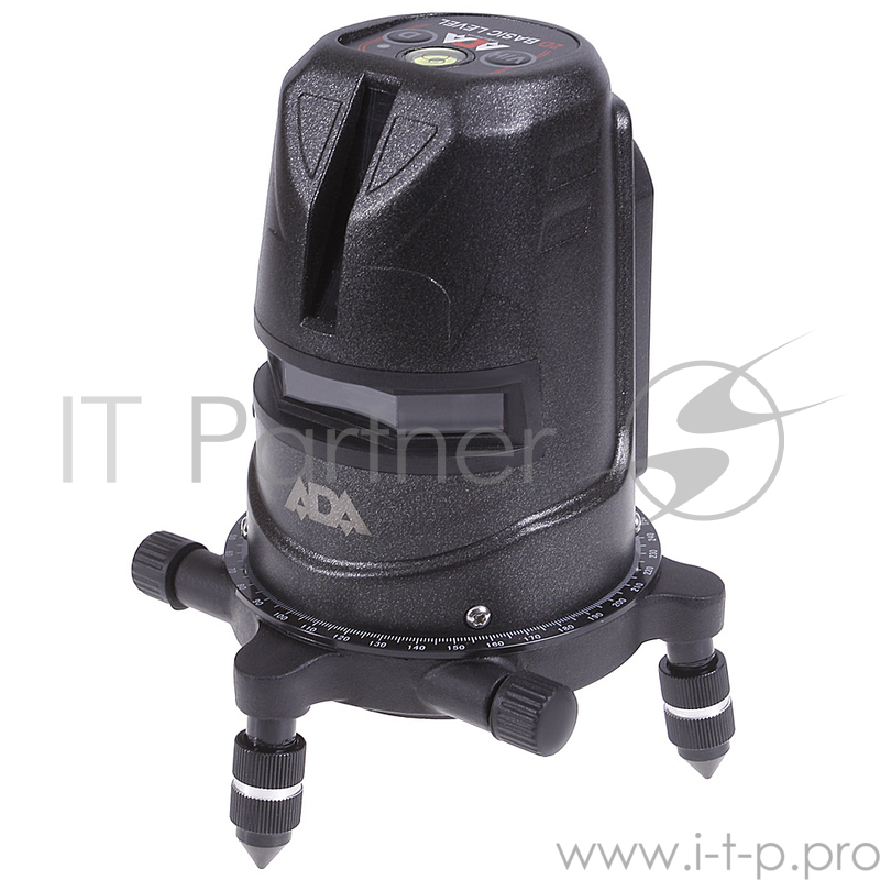 Нивелир лазерный ADA 2D Basic Level линейный крест/линия ±3 мм/10 м дальность 20(40)м + КЕЙС + ОЧКИ