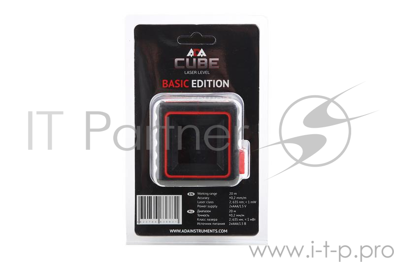Нивелир лазерный ADA Cube Basic Edition линия ±0.2 мм/м