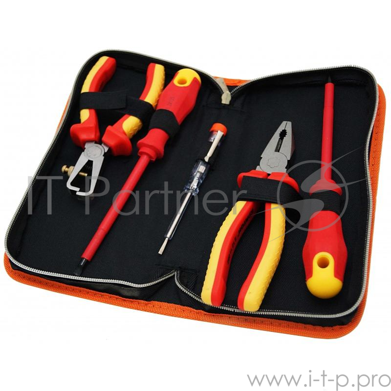 Набор инструментов КРАТОН DE-02/05 для электромонажных работ 6 предметов
