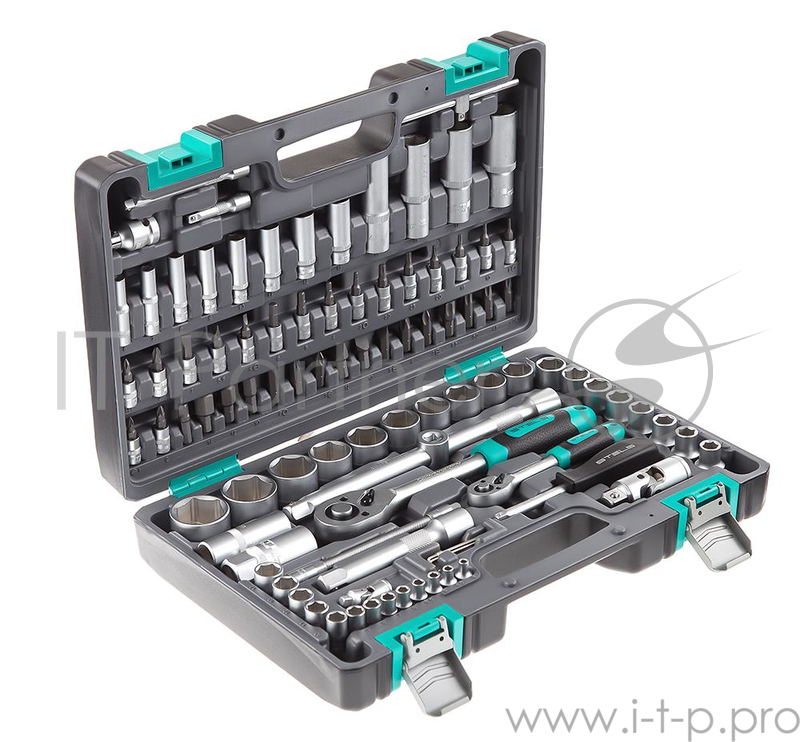 Набор инструментов STELS 14106 1/2 1/4 CrV пластиковый кейс 94 предм.