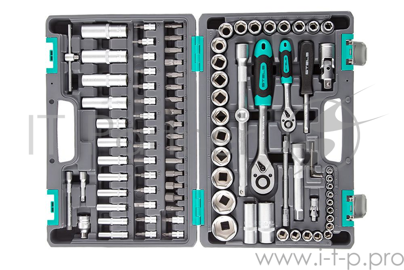 Набор инструментов STELS 14106 1/2 1/4 CrV пластиковый кейс 94 предм.