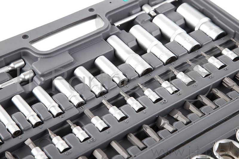 Набор инструментов STELS 14106 1/2 1/4 CrV пластиковый кейс 94 предм.