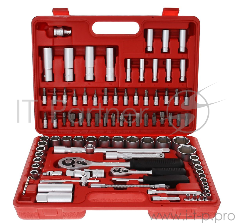 Набор слесарно-монтажный MATRIX 13580 с квадратами 1/4'' 1/2'' 94 предм.