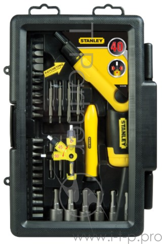 Набор отверток STANLEY 0-63-038 38 предметов со вставками, в футляре