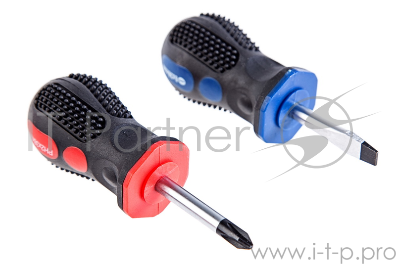 Набор отверток FIT 56042 8 шт., CrV, прорезин. ручки, в чемоданчике