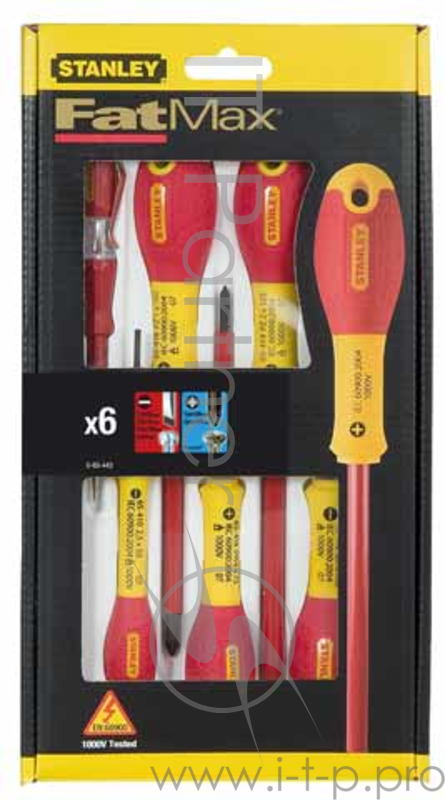 Набор отверток STANLEY FATMAX 0-65-443 электрика из 6шт. PZ