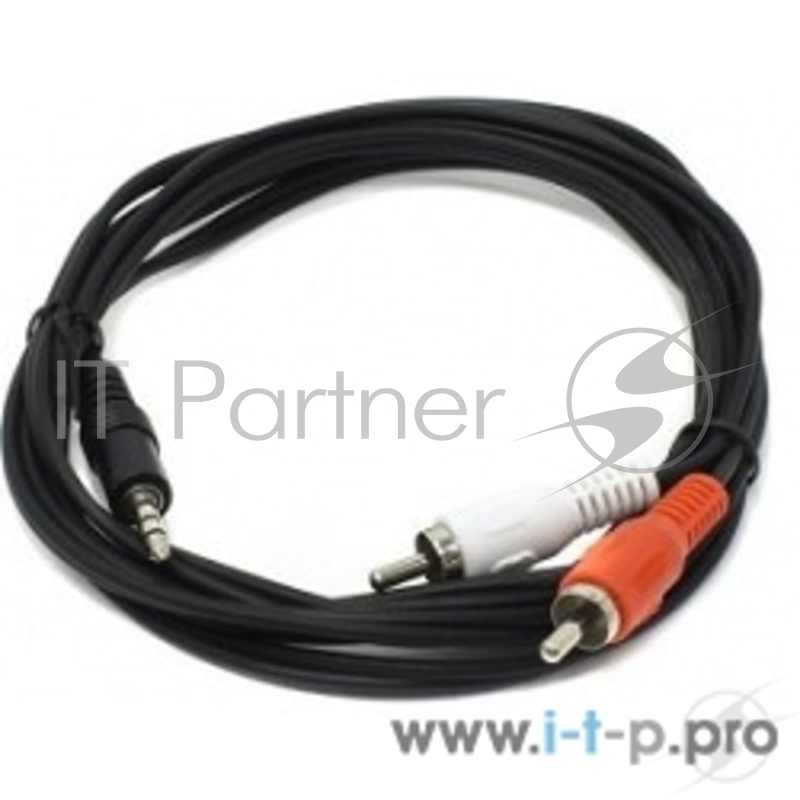 Кабель Telecom Кабель соединительный (TAV7183-1.5M) 3.5 Jack (M) - 2xRCA (M), стерео, аудио, 1.5м 6926123462942