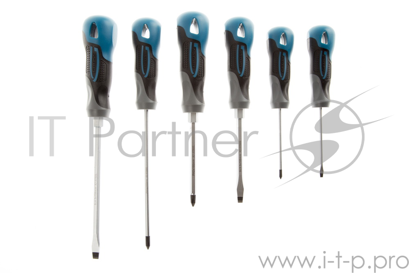 Набор отверток GROSS 12164 6 шт, S2, трехкомпонентная рукоятка