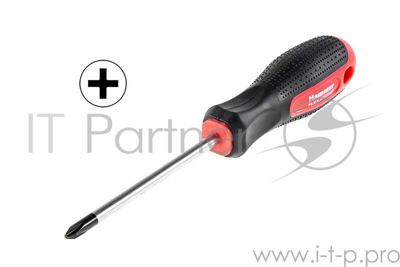 Отвертка Hammer Flex 601-004 PH-2x100мм крестовая CRV