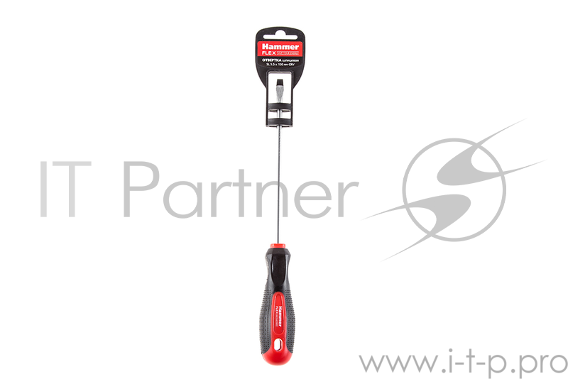 Отвертка Hammer Flex 601-019 SL-5.5x150мм шлицевая CRV