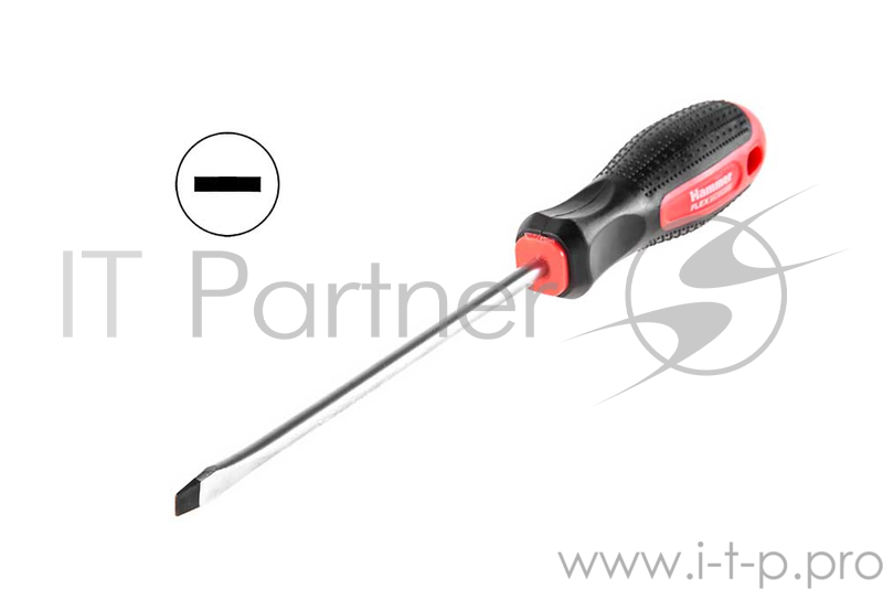 Отвертка Hammer Flex 601-020 SL-6.5x150мм шлицевая CRV