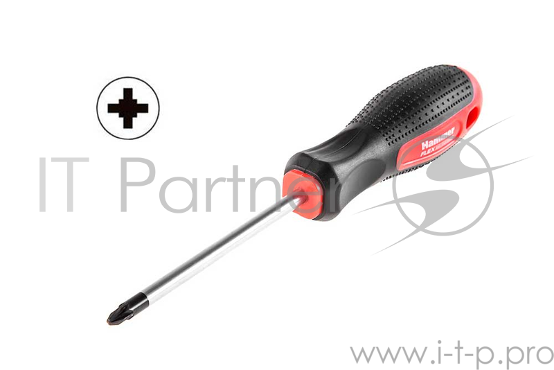 Отвертка Hammer Flex 601-025 PZ-2x100мм крестовая CRV