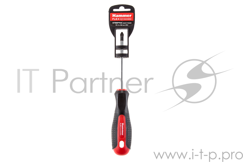 Отвертка Hammer Flex 601-025 PZ-2x100мм крестовая CRV