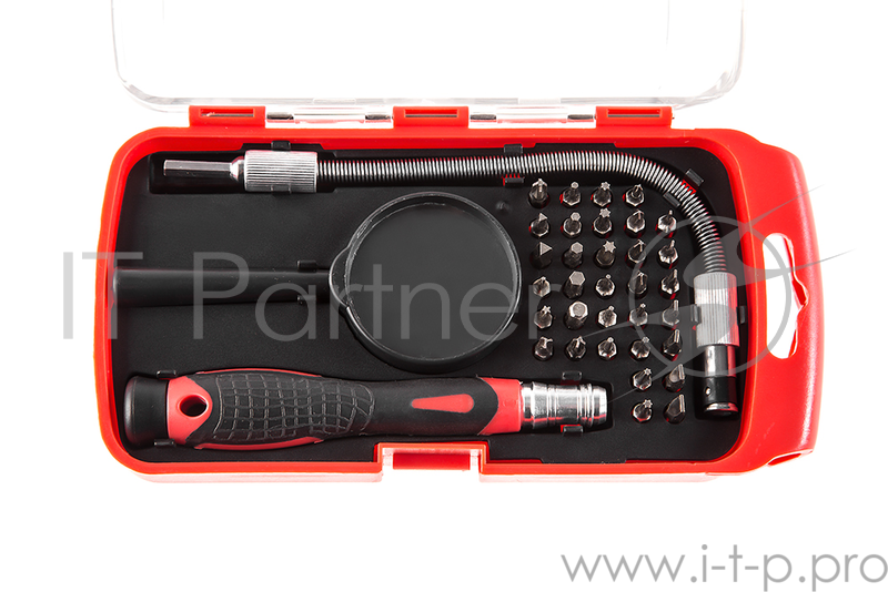 Отвертка Hammer Flex 601-033 с набором бит (33 шт.) для точных работ