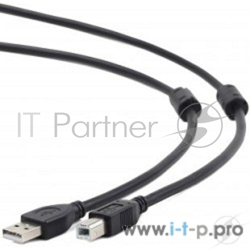 Кабель Cablexpert Кабель USB 2.0 Pro CCF2-USB2-AMBM-6, AM/BM, 1.8м, экран, 2феррит.кольца, черный, пакет