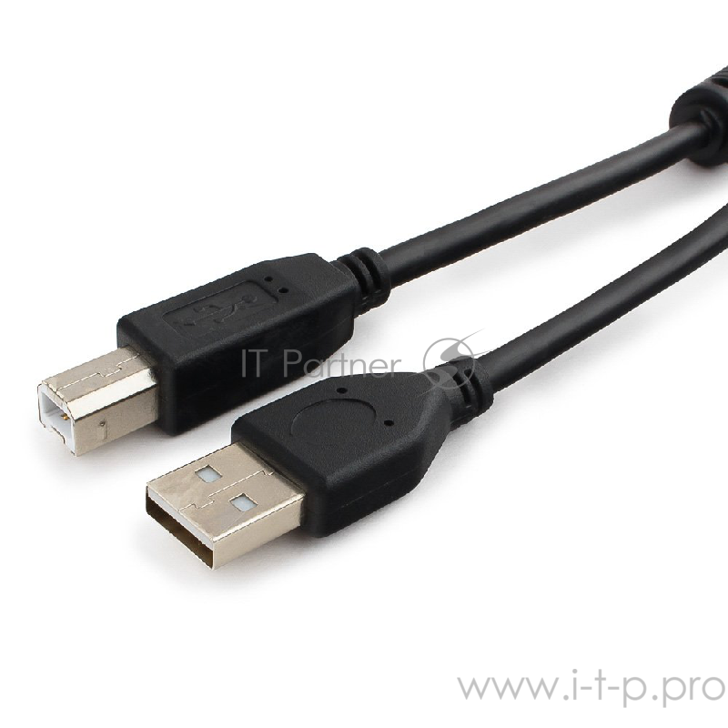 Кабель Cablexpert Кабель USB 2.0 Pro CCF2-USB2-AMBM-6, AM/BM, 1.8м, экран, 2феррит.кольца, черный, пакет