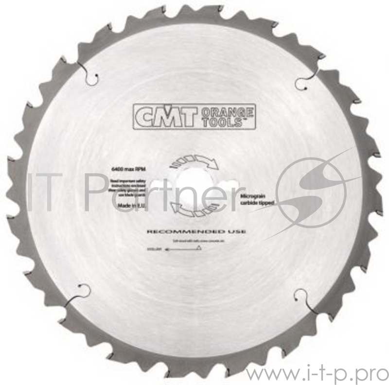 Круг пильный твердосплавный CMT 286.024.13M 315X30X3.2/2.2 15° 5° ATB Z=24