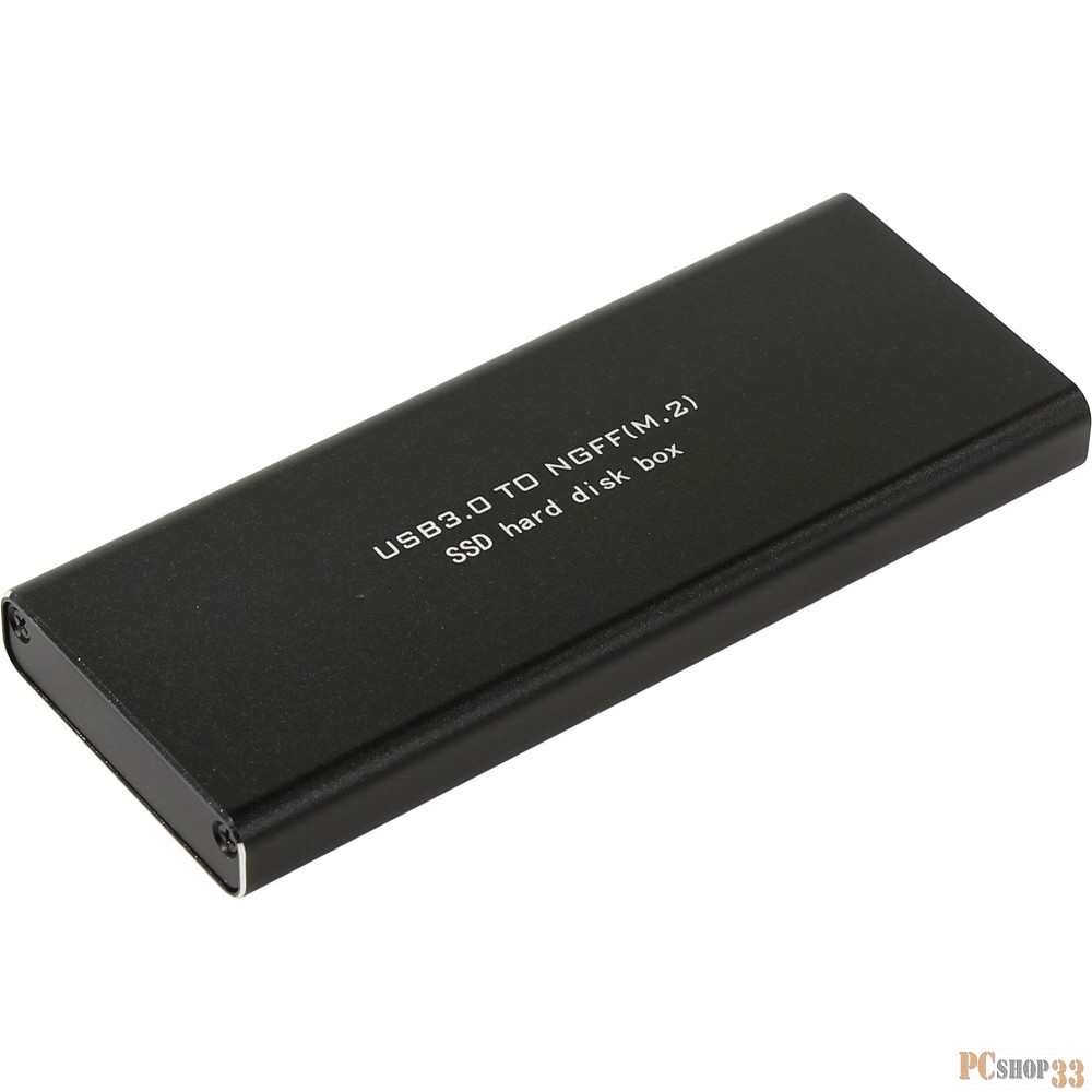 Контейнер для HDD ORIENT 3502U3 Внешний контейнер, USB 3.0 для SSD M.2 (NGFF) SATA 6Gb/s (ASM1153E), поддержка TRIM, алюминий, черный цвет (30342)