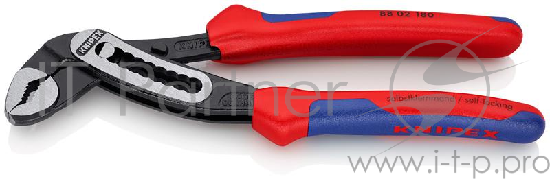 Ключ трубный переставной KNIPEX KN-8802180 Alligator® фосфатированные 180mm