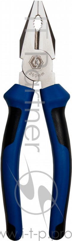 Плоскогубцы КОБАЛЬТ 647-109 пассатижи 200мм, CR-V 1шт подвес