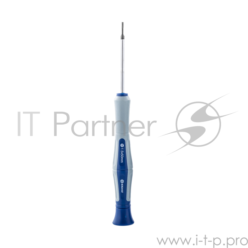 Отвертка для точных работ КОБАЛЬТ 245-305 Ultra Grip SL 2.5 х 50 мм CR-V. двухкомпонентная рукоятк